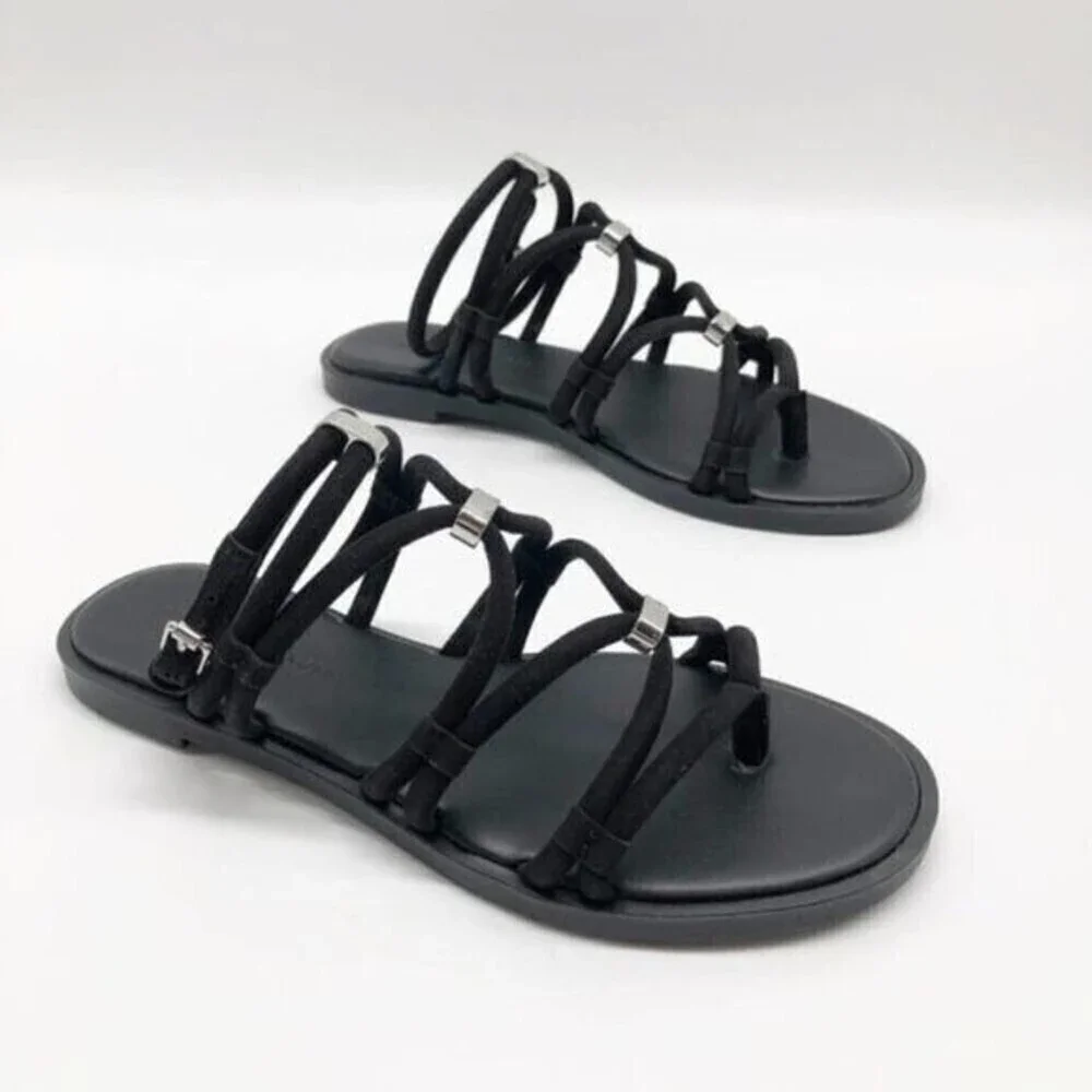 REBECCA MINKOFF Sarle Strappy Black Sandal